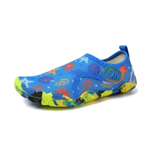 Girls Summer Beach Shoes Anti-Slip Breathable Lightweight Rubber Outsole Air Layer Upper Toe Box
