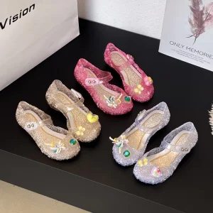 Girls’ Summer Princess Style Cute and Comfortable Hooded Sandals
