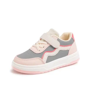 Girls Waterproof Sports Shoes Boys Leather Upper Autumn New Mid Top Board Shoes Kids Soft Sole Anti slip Primary School Shoes