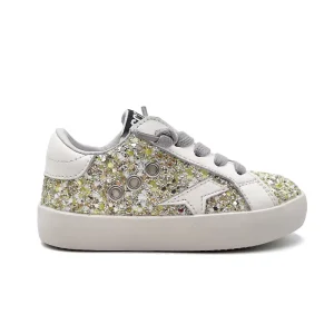 Glitter Design Children Ankle Sneakers New Styles Casual Kids Dirty Shoes with Star Fashion Girls Footwear Korean