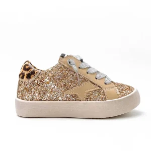 Gold Boys Girls Casual Shoes Leopard Print Children’s Sport Shoes Designer Toddle Kids Star Sneaker