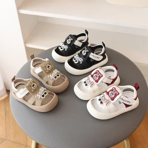 Good Price Velcro Portable Design Breathable Sandals Rubber Soft Bottom Summer Beach Sandals for Children