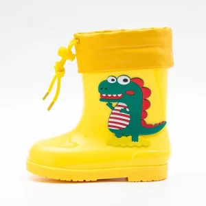 Good Quality Kids Warm Socks Short Ankle Pvc Rain Boots Girls Boot Manufacturer