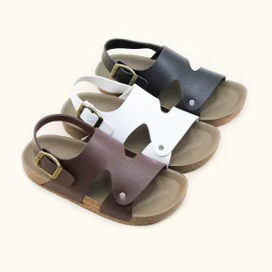 Goods Available Latest Summer Children’s Buckle Sandals Casual Open-toed Handmade Flat Shoes