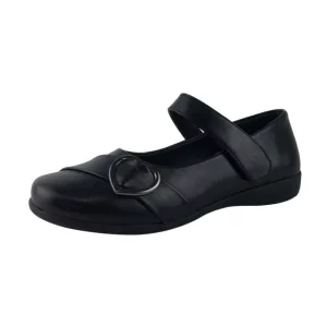 Greatshoe Latest Design Flat Kids Style Black Girl School Shoes