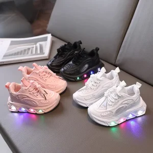 HO Children’s Fashion Sneakers Kids’ Sport Shoes LED Casual Sport Kids Sneakers for Boys and Girls