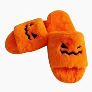Halloween Pumpkin Slipper Soft and Warm Indoor Adult Slippers Customized Halloween Decorate House Soft Christmas Supplies