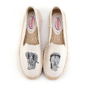 Handmade Custom Espadrilles Flats For Men And Women Solid Color Simple Style Slip-On Loafer Canvas Shoes For Summer