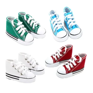 Handmade Mini Canvas Doll Shoes Shoelace Cartoon Toy Style Educational DIY Toys Accessories for Children Plastic BJD Accessories