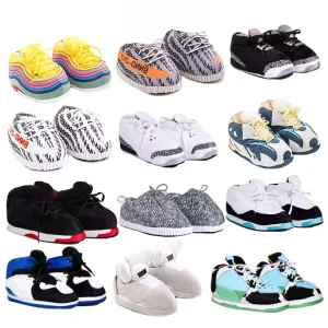 Handmade Sneaker Slippers Hugging Sneaker Slippers Nursery Plush Soft Stuffed Cozy Home Sneaker Slippers