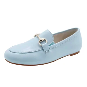 Hard-wearing Flat Shoes Custom Cow Leather Casual Shoes For Children
