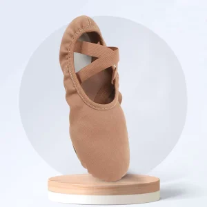 High Elastic Ballet Shoes Girls Women Indoor Soft Sole Slippers Stretch Canvas Dance Shoes