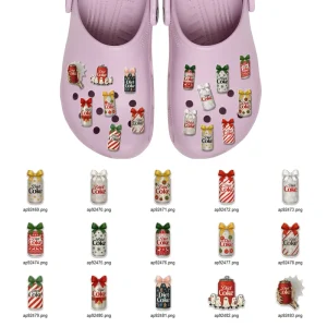 High Quality Acrylic Lucky Charms Drinking Bottle Shoes Charm for Kids Juice Can Shoe Charms Drinking Canned Charm