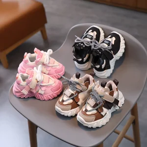 High Quality Autumn and Winter Soft Soles Non-slip Casual Walking Children Shoes for Girls and Boys
