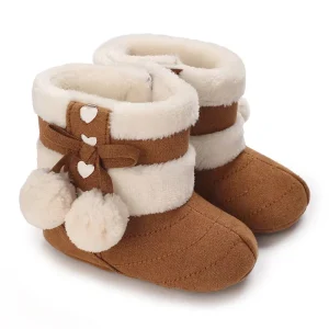 High Quality Baby Shoes 0-3 Months Toddler Soft Anti-Slip Sole Warm Baby Winter Boots
