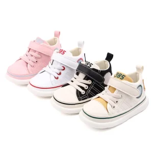 High Quality Breathable Prewalker Shoes for Boys and Girls Toddler Baby Walking Shoes with EVA Insole