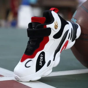 High Quality Children Running Sport Shoes Lightweight Cool StyLe Kids Basketball Shoes