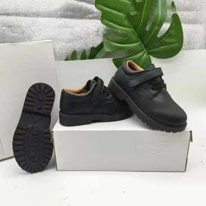 High Quality Children’s Dress Shoes for Boys Custom Kids Black Leather Student School Shoes