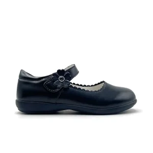 High Quality Children’s Korean School Shoes Fashion Floral Black Leather Shoes for Kids Soft Formal Girls Dress Shoes