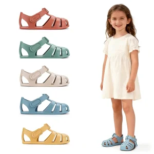 High Quality Cool Summer Baby Girl and Boy Rubber Soft Jelly Baby Brefoot Sandals Shoes