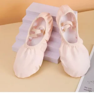 High Quality Customization Canvas Slip On Dance Ballet Slippers Shoe Professional Kids Girls Pink Custom Ballet Shoe