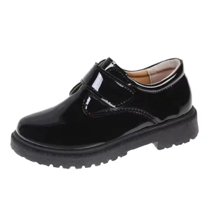 High Quality England Style Children’s Dress Shoes for Boys Kids Black PU School Shoes for Wedding Summer Winter Spring TPR