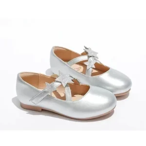High Quality Factory Fashion Children’S Shoes Little Girl Dance Butterfly Knot Shoe Flat Girls Casual Dance Shoes