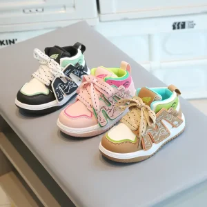 High Quality Kids Sneakers Girls Anti slip Baby Shoes Children Sport Shoes Children’s Casual Shoes