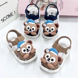 High Quality Lightweight Slip Resistant Boys Sandals Fashion Simple Style Indoor Outdoor Closed Toe Sandals for Kids