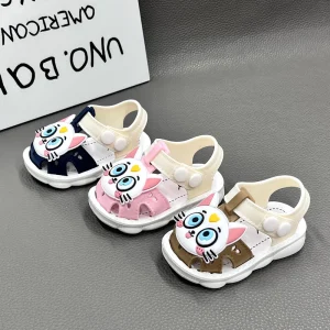 High Quality Lightweight Slip Resistant Girls & Boys Sandals Simple Style Outdoor Closed Toe Sandals for Kids