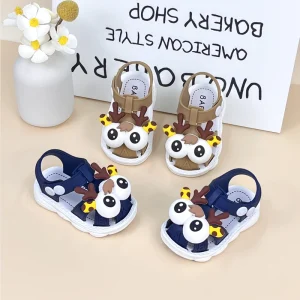 High Quality Lightweight slip Resistant Boys Sandals Cartoon Doll Cute Closed Toe Sandals for Kids