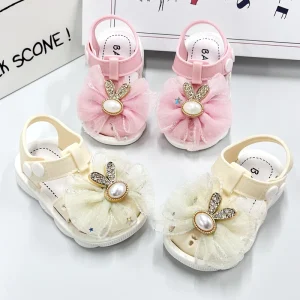 High Quality Lightweight slip Resistant Girls Sandals Fashion Simple Style Indoor Outdoor Closed Toe Sandals for Kids