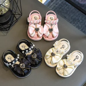 High Quality Lightweight slip Resistant Girls Sandals Fashion Simple Style Outdoor Closed Toe Sandals for Kids