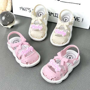 High Quality Lightweight slip Resistant Girls Sandals Fashion Simple Style Outdoor Closed Toe Sandals for Kids