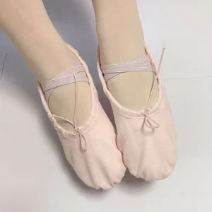 High Quality Low MOQ Kids Girls Children Women Men Boys Canvas Split Sole Ballet Flat Shoes