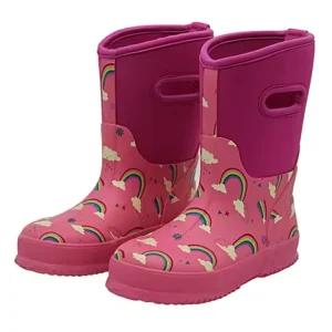 High Quality Neoprene Rubber Sole Shoes Warm Kids Rain Boots