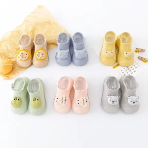 High Quality Rubber Soft Sole Baby Walking Sock Shoes 3d Cartoon Socks Shoes Casual Boy Girl Infant Anti Slip Socks