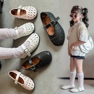 High Quality Simple Leather Baby Shoes Girls Children’s Casual Baby Shoes