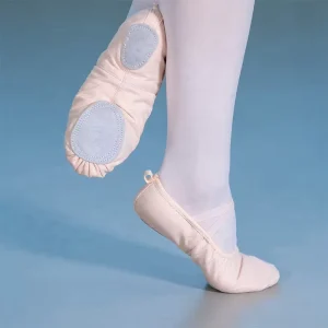 High Quality Soft Ballet Toe Training Dance Shoes for Girls Older Kids Full Stretch Wholesome Latin Dance Accessory Made Leather
