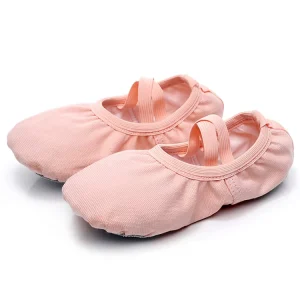 High Quality Soft Girls’ Dance Canvas Ballet Practice Shoes Kids’ Flats