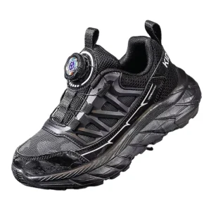 High Quality Sport Kids Shoes Sneakers Boys School Shoes PU Leather for Boys and Girls Black