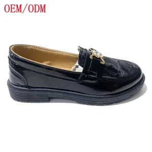 High Quality Unisex Kids Casual Loafers Classic Moccasin Slipper Shoes Handmade PU Upper Custom Color Size 30-35 for Boys Girls
