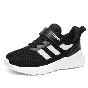 High Quality White Student Shoes Sneaker Customized Comfort Breathable Mesh Kids Back to School Shoes