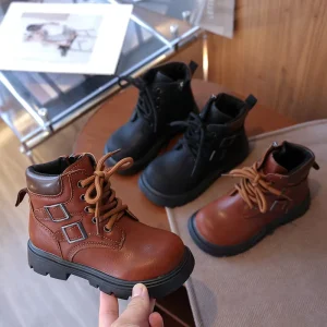 High Quality Winter Kids Designer Child Non slip Boy Girl Outdoor Snow Walking Warm Martin Boot Shoes for Kids
