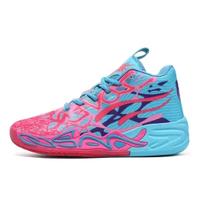 High-Top Basketball Training Boots for Youth Cross-Border Winter Sports Shoes Mandarin Duck Mesh Design Breathable