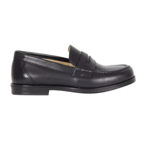 High end New Design Black Leather Upper Boys Penny Loafers Kids Shoes
