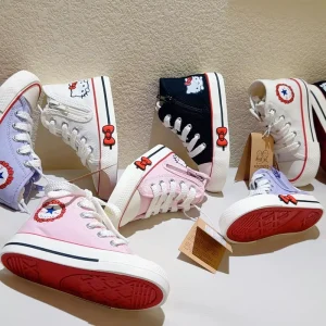 High-top Canvas Shoes Sneakers Children’s Cute Cloth Shoes