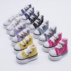 Hight Quality 3.5cm*2cm*3cm 1/6 BJD 30 cm Doll Canvas Shoes Canvas for Elf Doll Sneakers Shoes