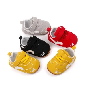 Hook&loop Soft TPR Outsole Baby Boy Shoes