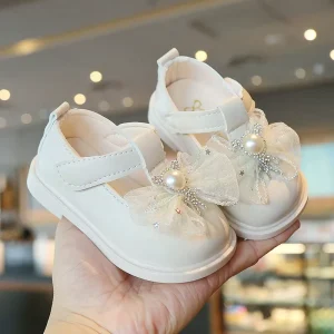 Hot Selling Cute Newborn Baby Girls Shoes Soft Bottom Shoes Breathable Leisure Baby Princess Shoes